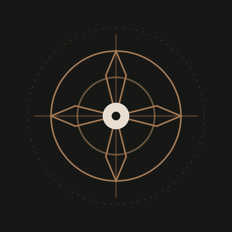 Diagrama radial de percepción, atención, intencionalidad y acción, símbolo del modelo conceptual PAIA.